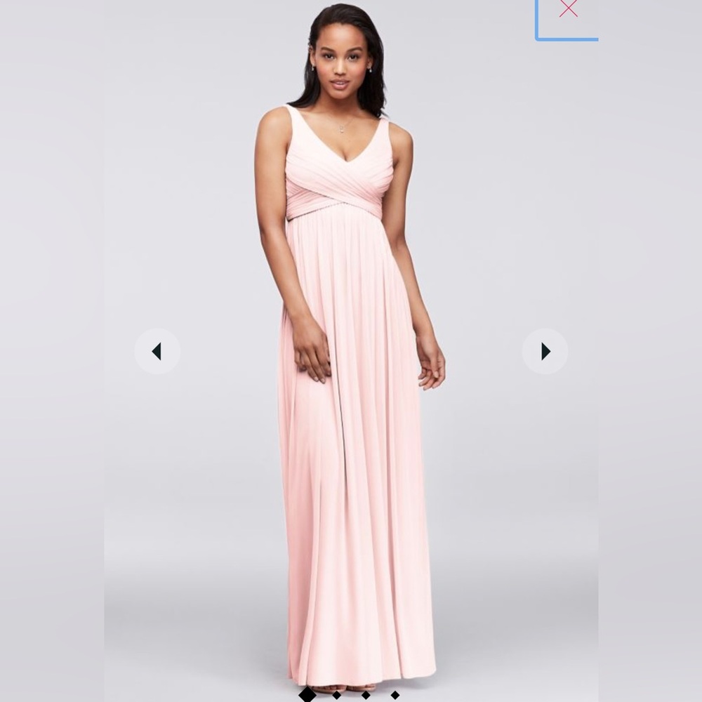 NEVER WORN - David’s Bridal bridesmaid dress, size 4 in petal pink